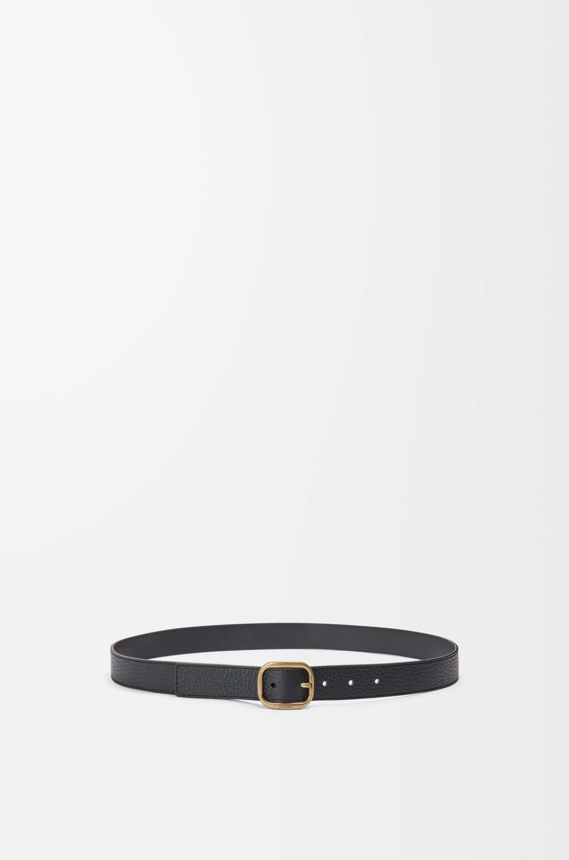 Rounded soft belt in supple grained calfskin - 1