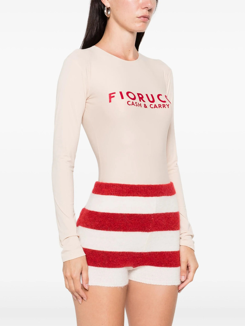 Fiorucci Logo-print Long-sleeve Bodysuit 4