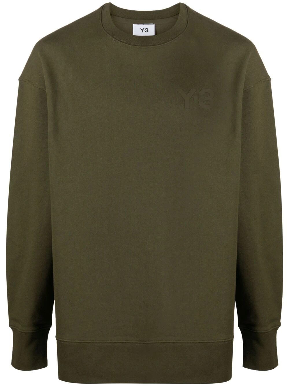 chest logo crew neck sweatshirt - 1