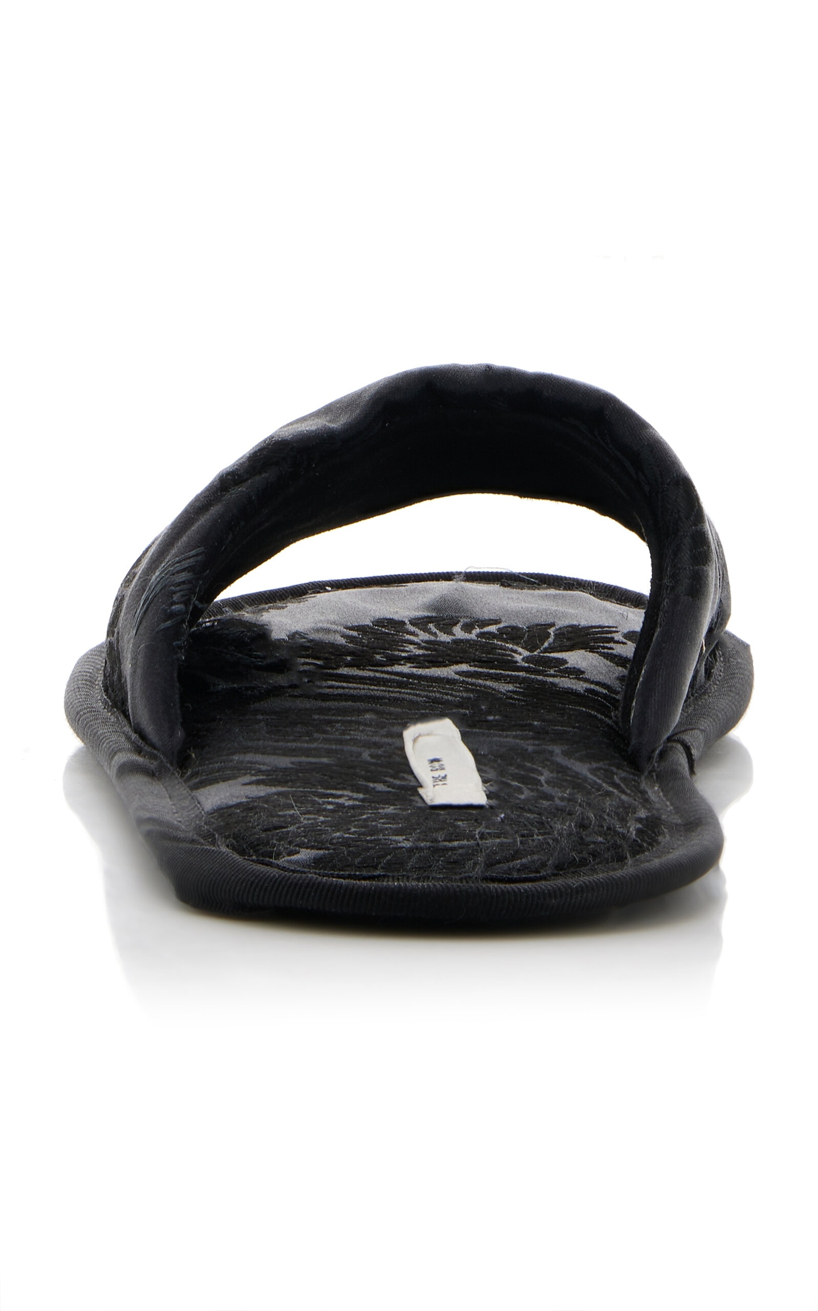 Frances Silk Jacquard Slippers black - 5