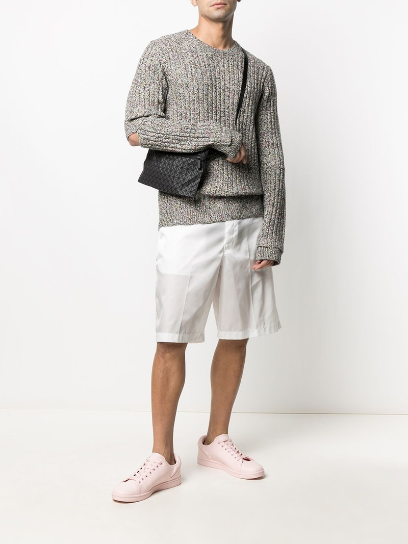 Helmut Lang ribbed speckle knit jumper outlook