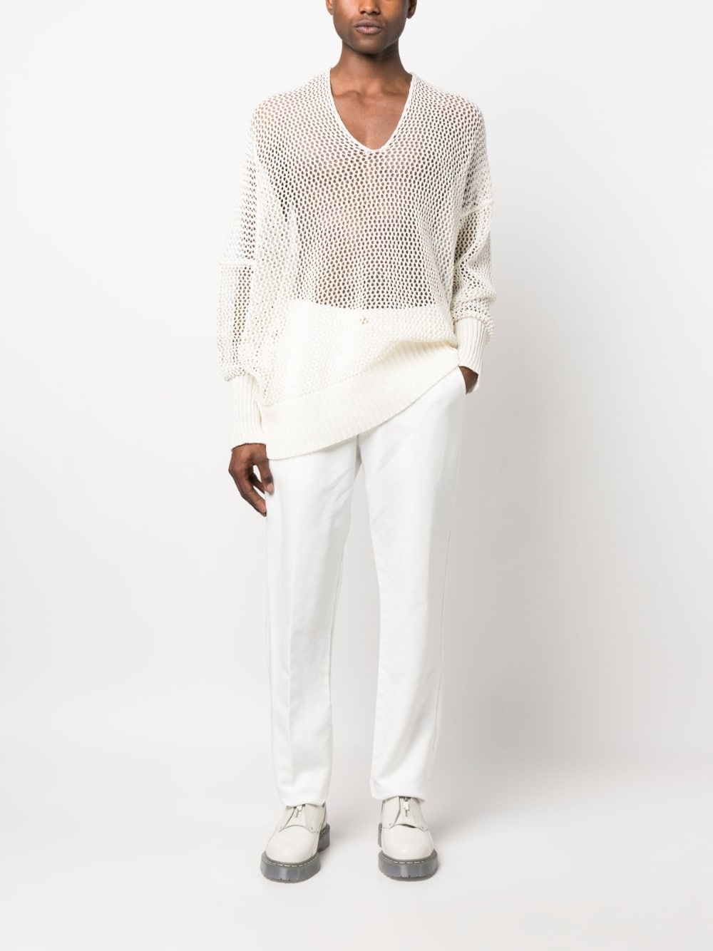 straight-leg chino trousers - 2