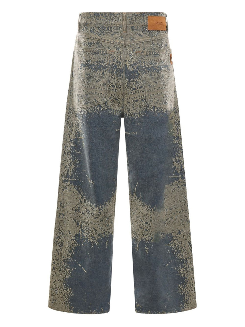 AMIRI paisley pattern jeans outlook