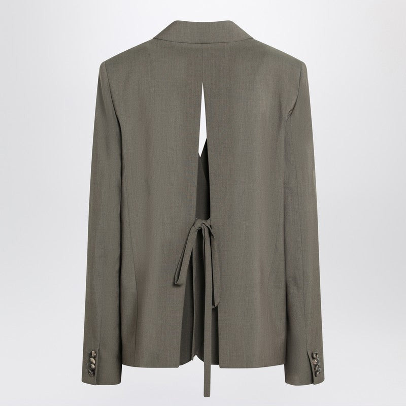 Loewe Khaki Jacket With Slit On The Back Women - 2