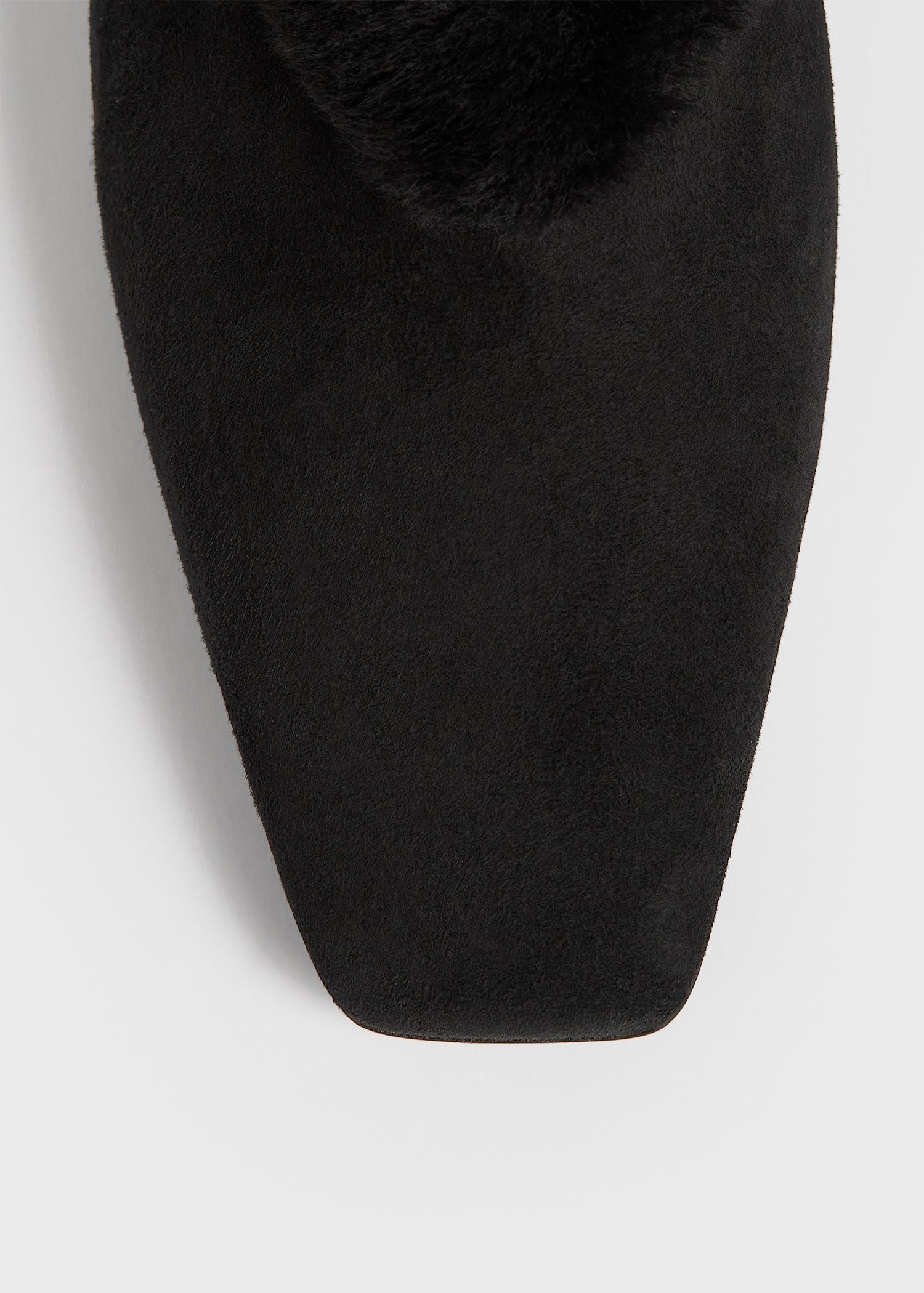 Shearling-edge slippers black - 5