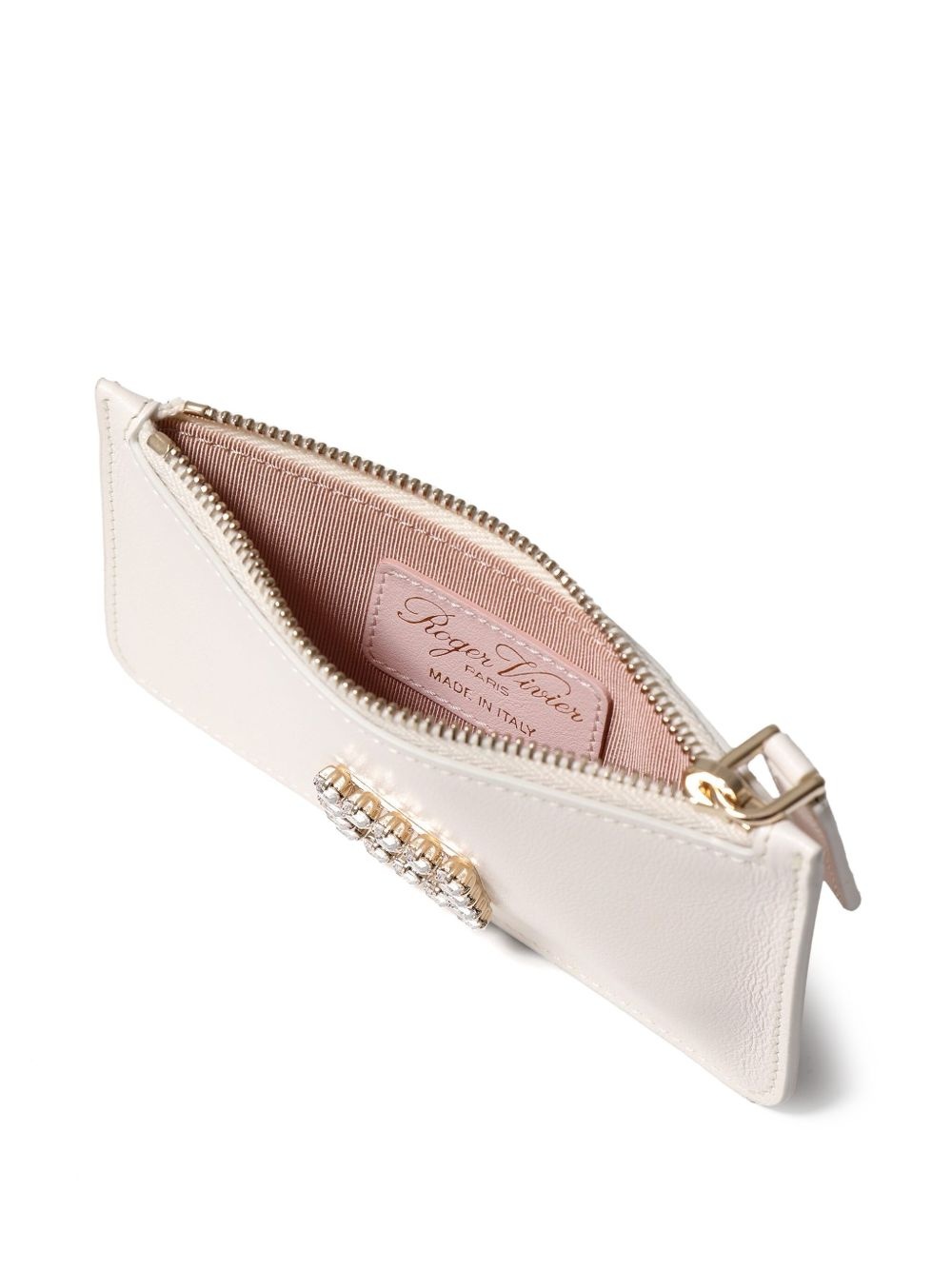 Roger Vivier rhinestone-embellished zip wallet | REVERSIBLE