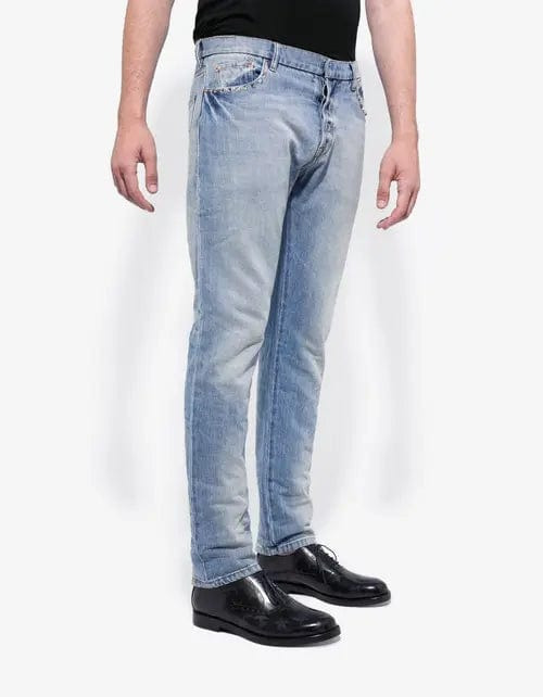 Valentino Rockstud Untitled Light Blue Denim Jeans - 5