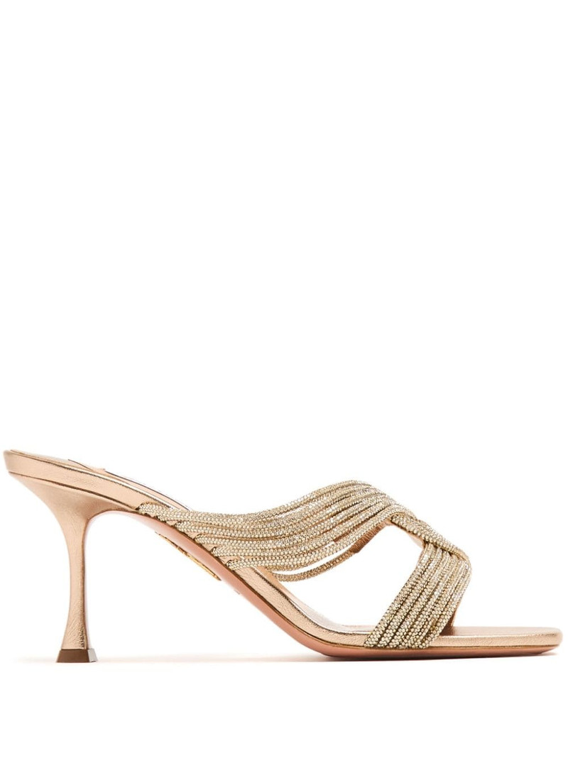 Gatsby 75mm embellished mules 1