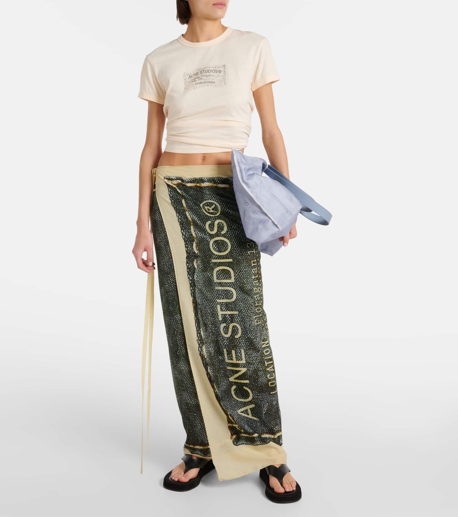 Logo cotton scarf - 2