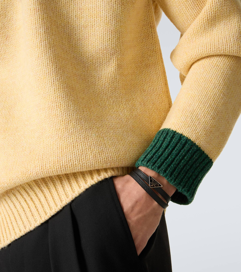 Prada Saffiano leather bracelet outlook