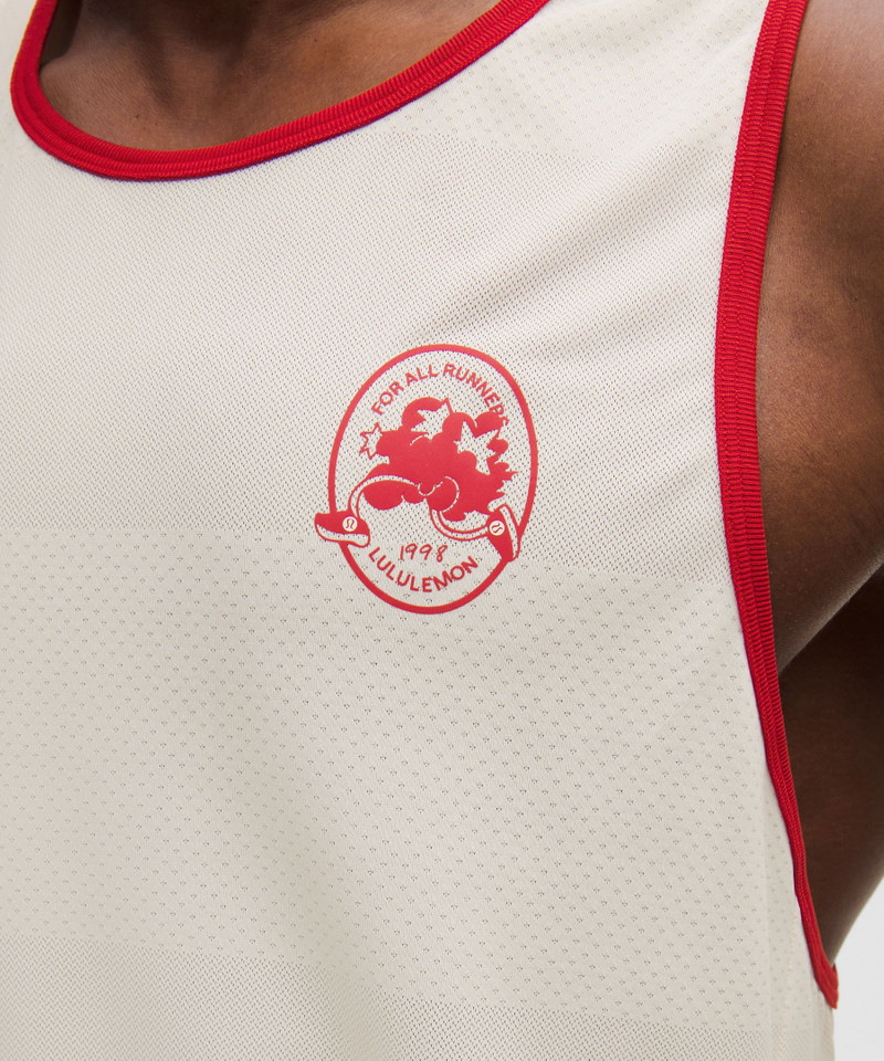 Fast and Free Perforated Stripe Tank *Run Crew 1998 5