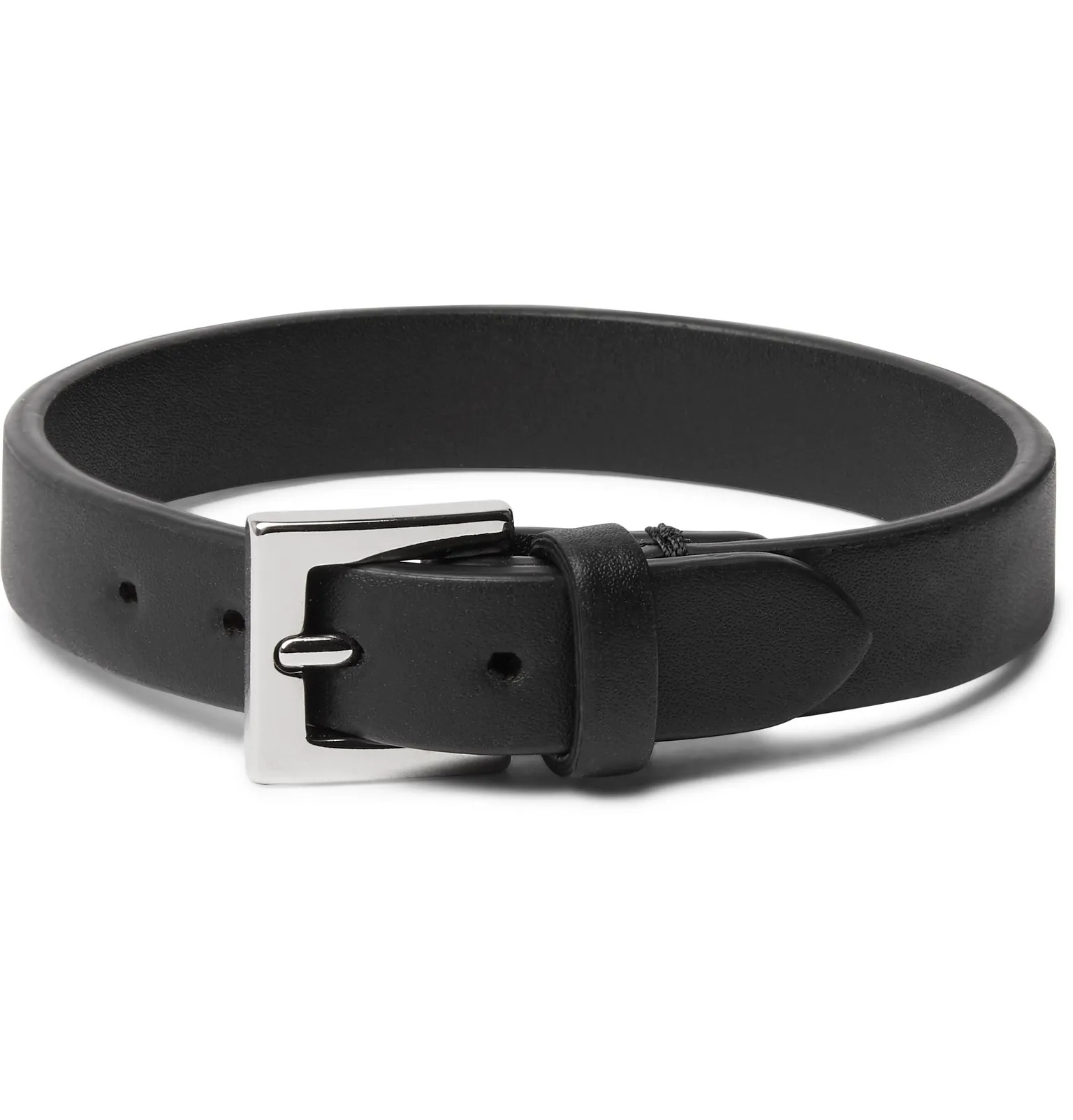 Valentino Garavani Logo-Print Leather Bracelet - 3