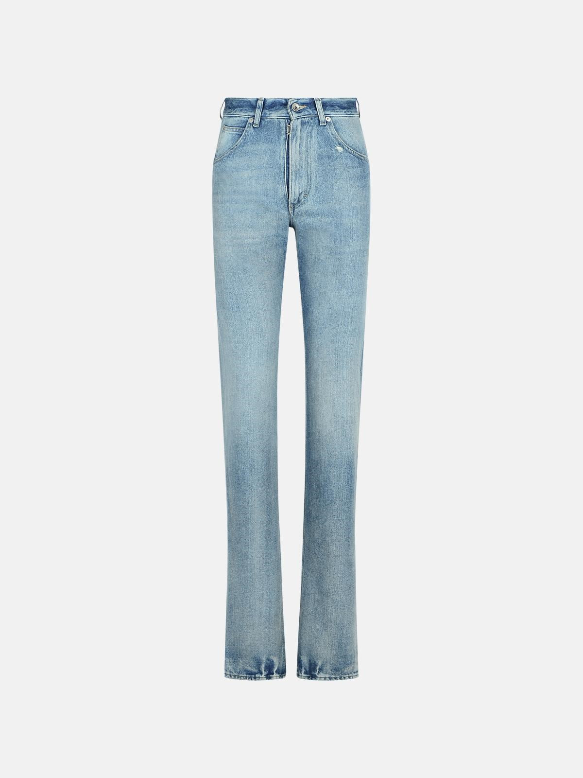 'STRAIGHT' LIGHT BLUE DENIM JEANS - 1