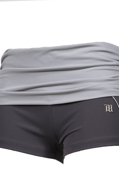 LYCRA WRAPPED SHORTS / GRAY - 4