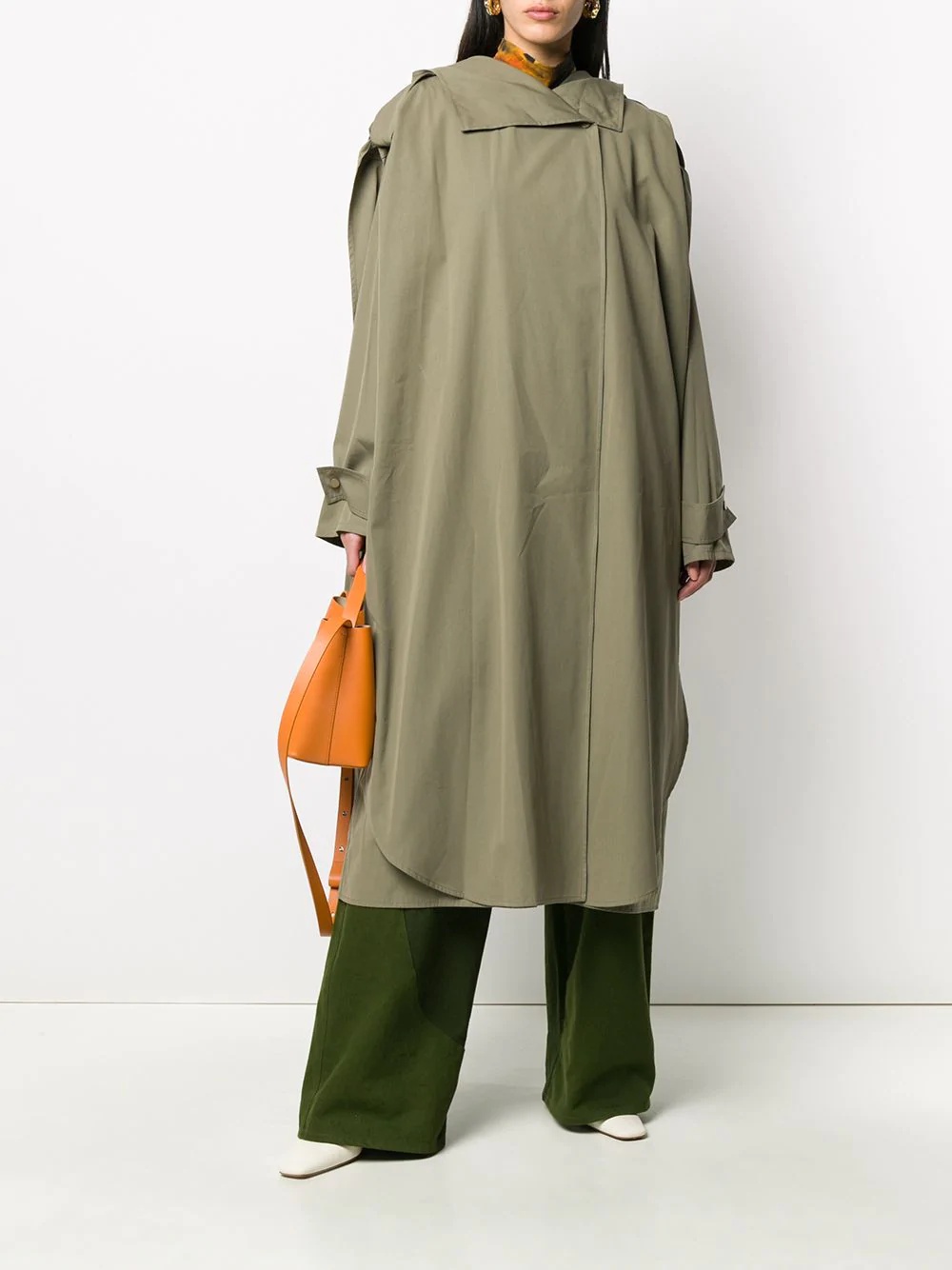 oversized water-repellent raincoat - 2