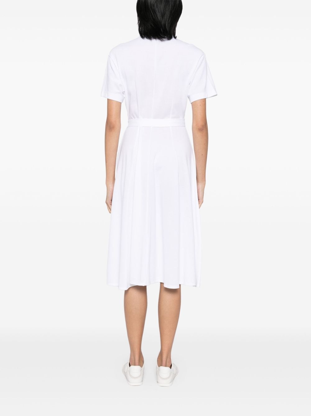 piqué flared polo dress - 4