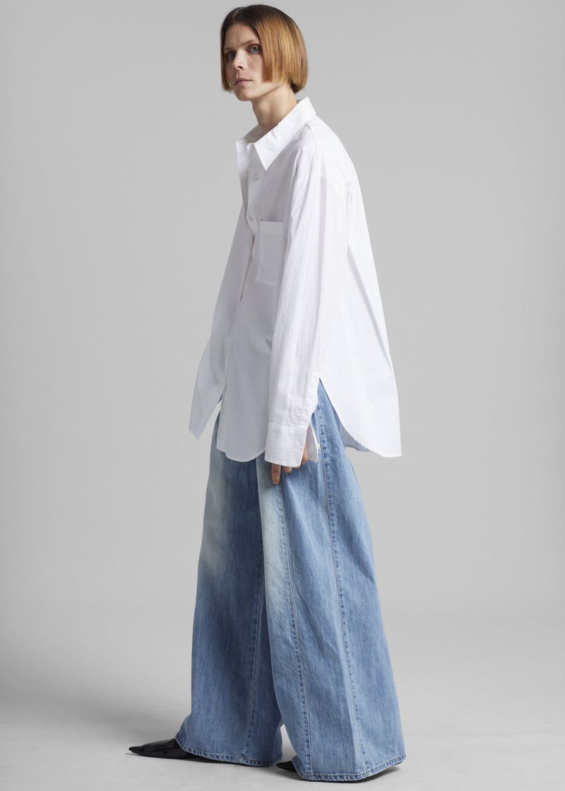 Oakley Wide Leg Jeans - Blue Wash 9