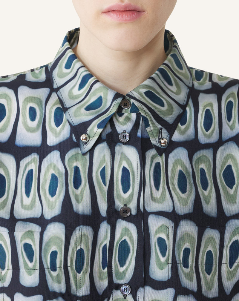 CLASSIC PRINTED SHIRT IN SILK 5
