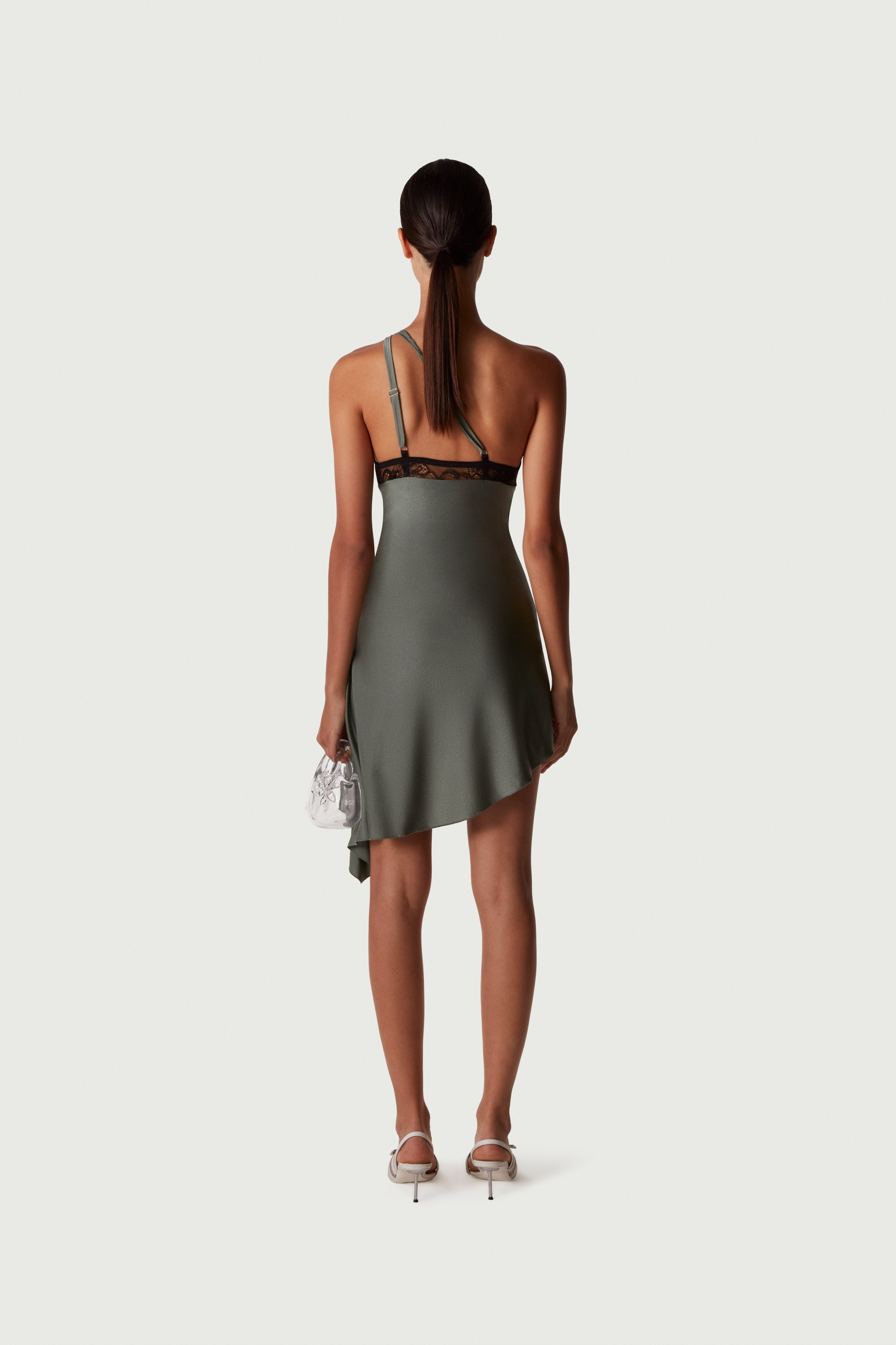 Asymmetric Mini Dress - 4