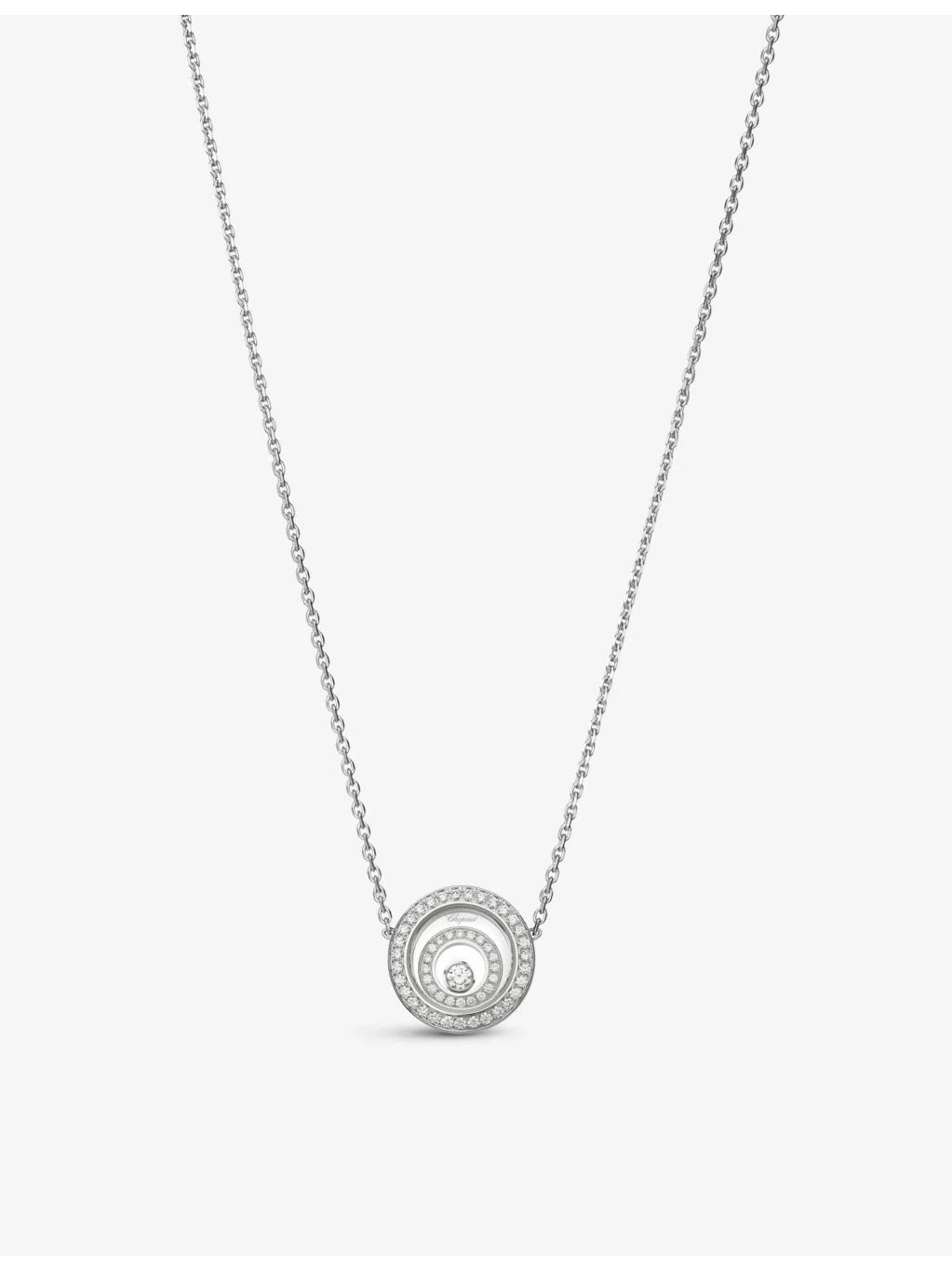 Happy Spirit 18ct White-Gold and 0.38 Diamond Necklace - 1