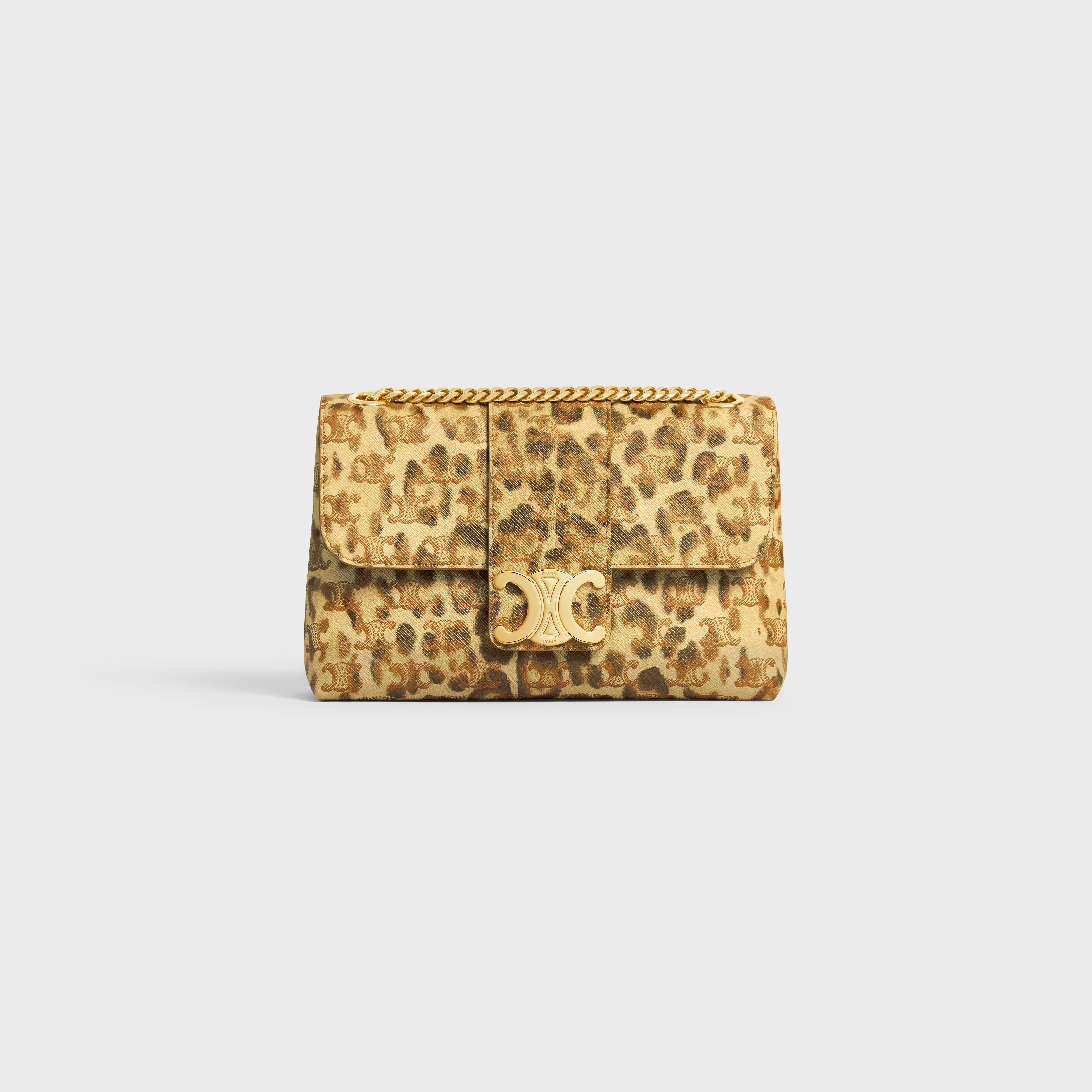 MEDIUM VICTOIRE BAG in Triomphe Canvas with leopard print - 1