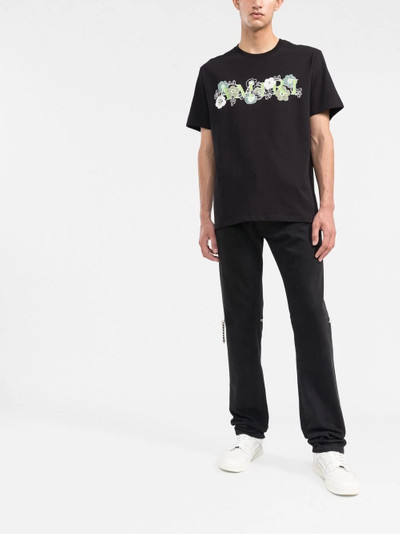 AMIRI floral logo print T-shirt outlook