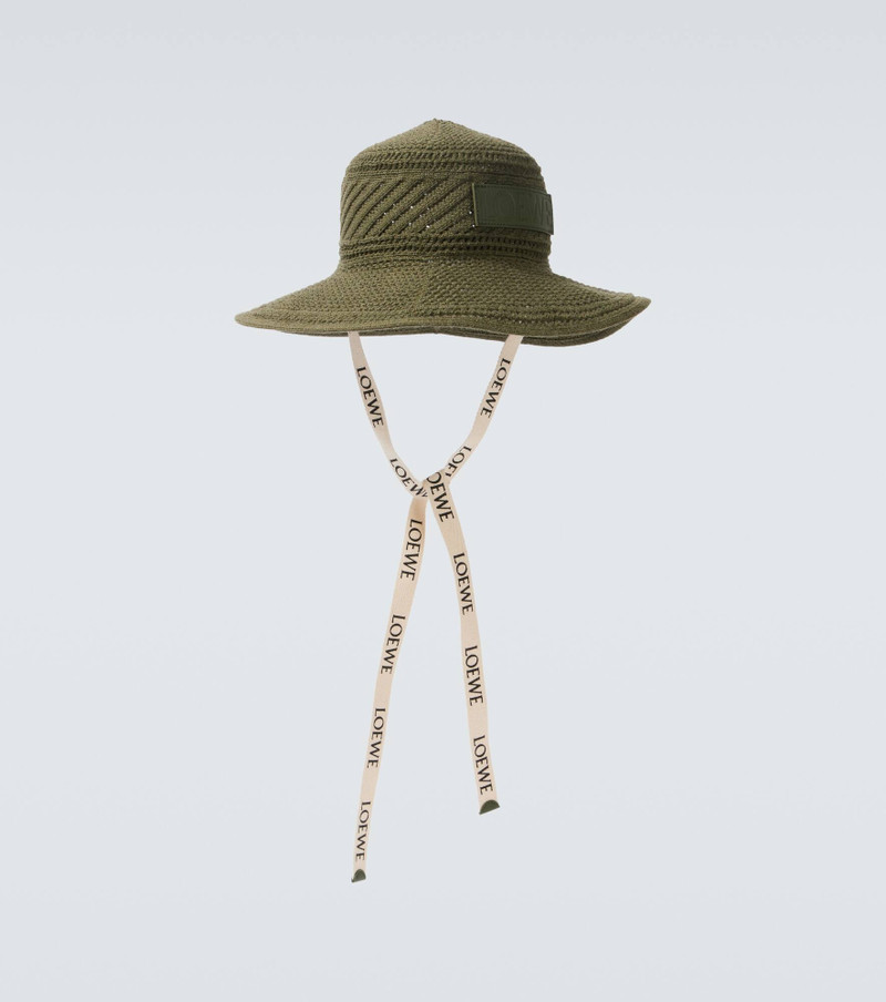 Knitted logo sun hat 1