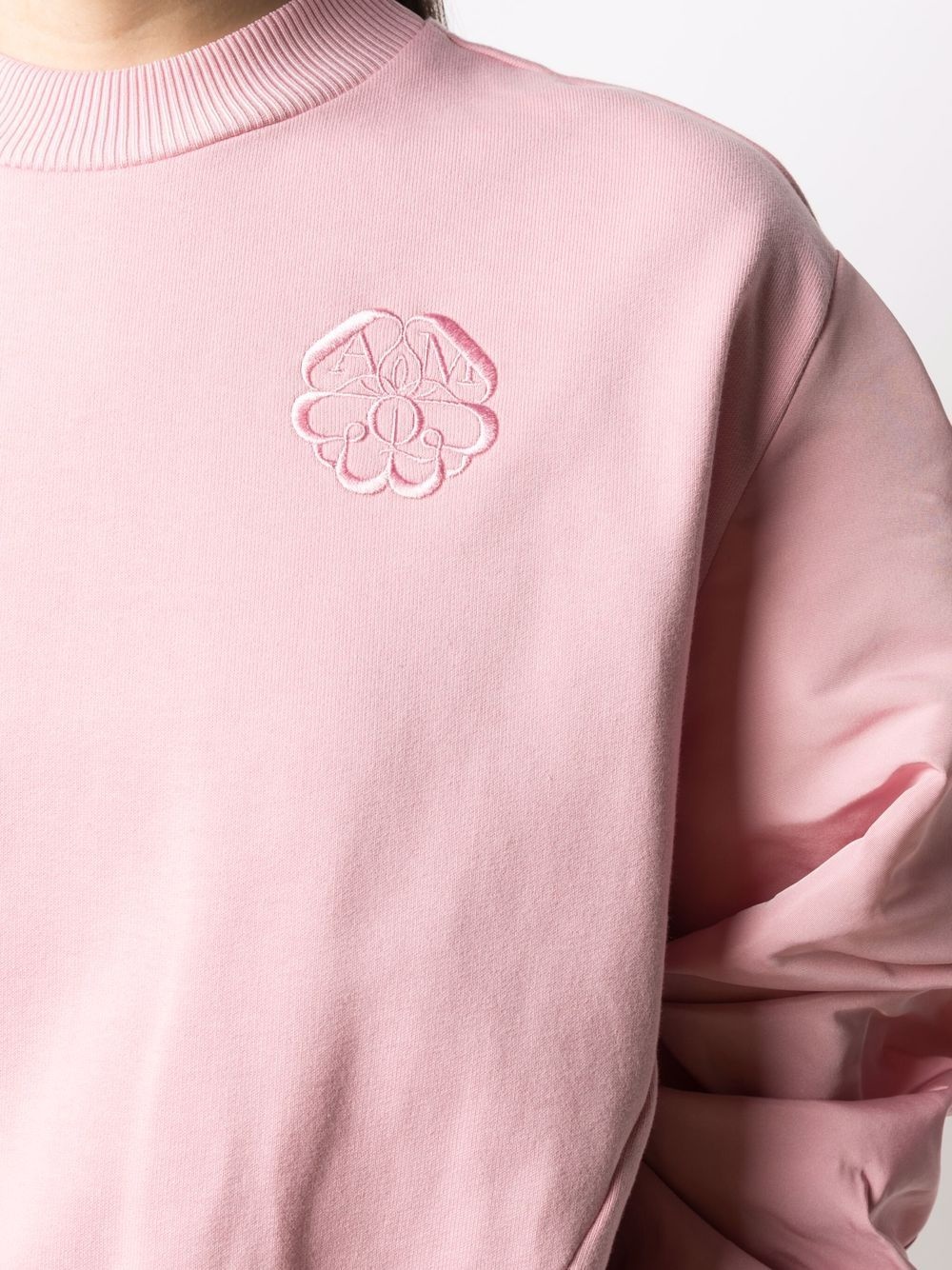 logo-embroidered sweatshirt - 5