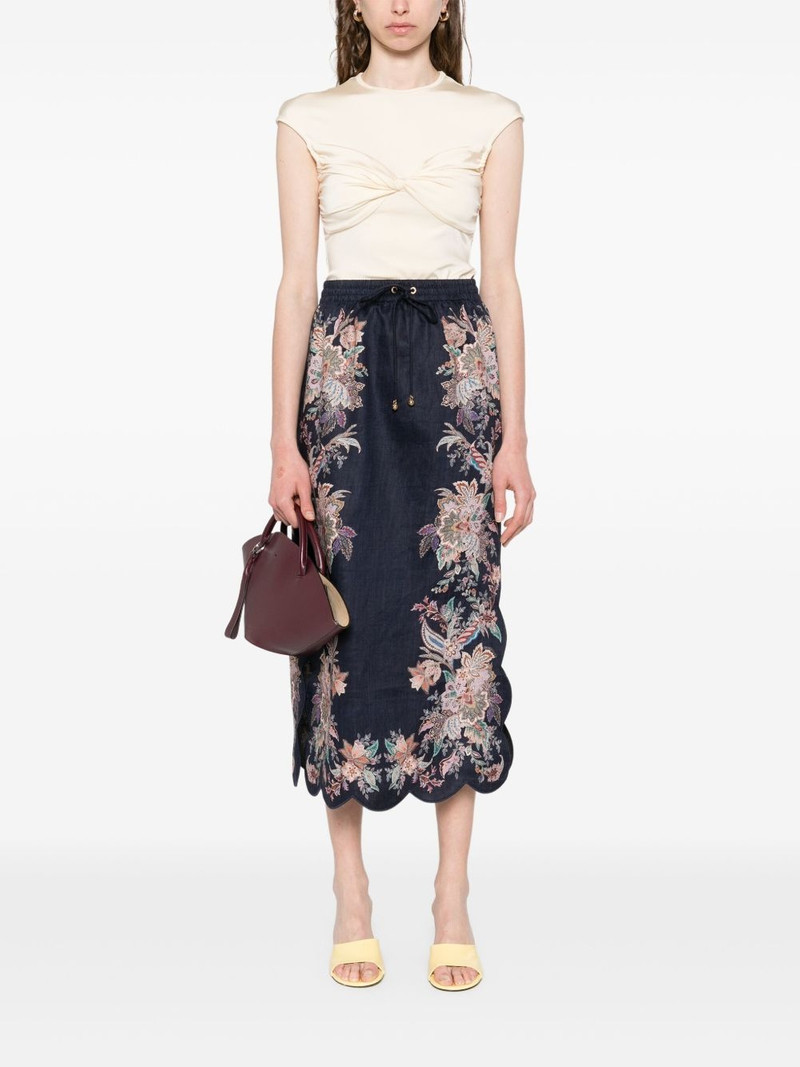 Zimmermann Rhiannon midi skirt outlook