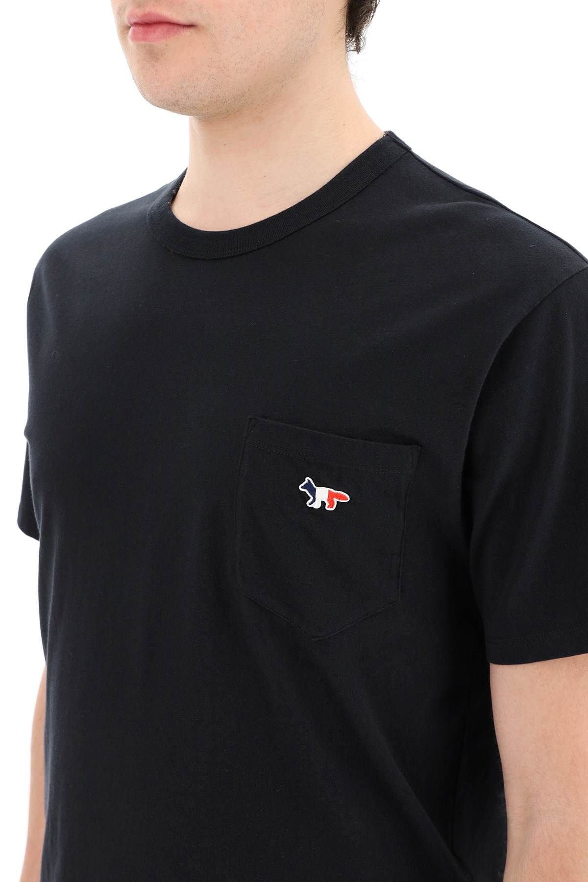 T-SHIRT WITH POCKET AND TRICOLOUR FOX - 5