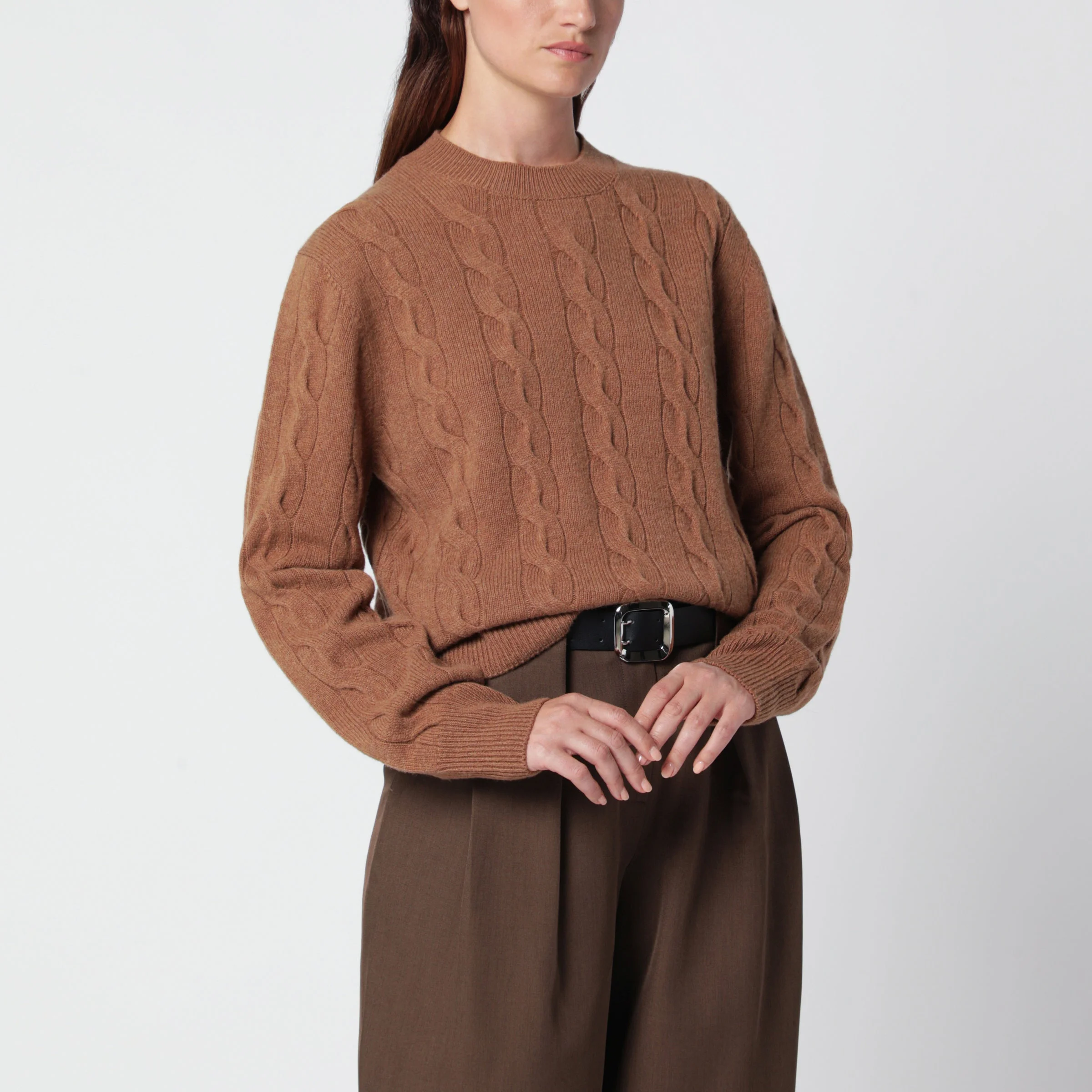 Camel merino wool sweater - 1