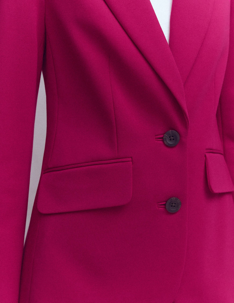 Marylebone Ponte Blazer-Pomegranate 3