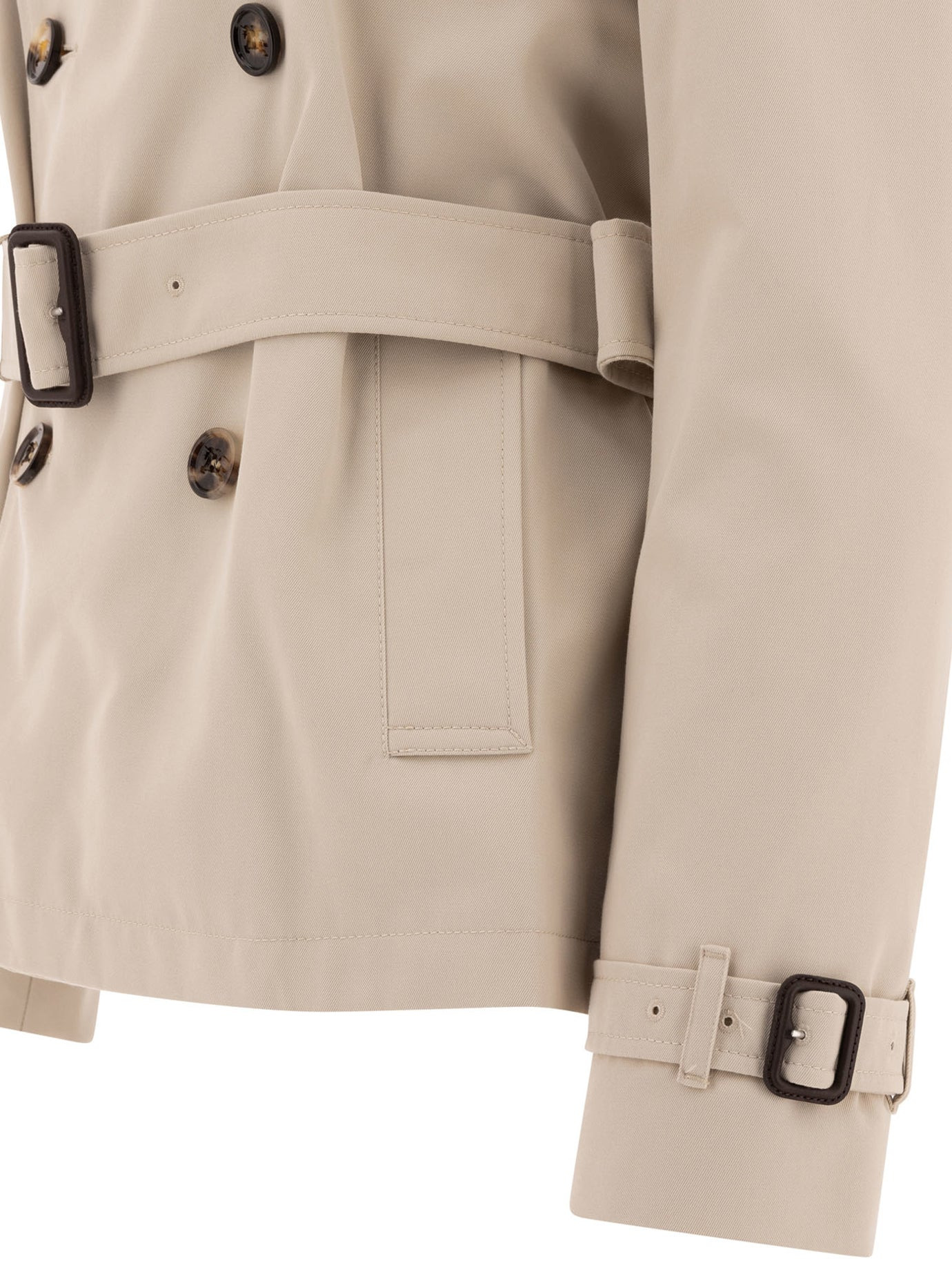Burberry Cotton Blend Trench Jacket - 4