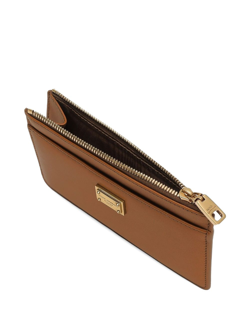 Dauphine logo-plaque zip-around card holder - 4