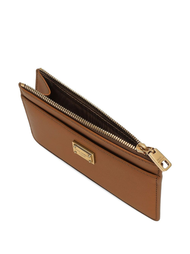 Dauphine logo-plaque zip-around card holder 4