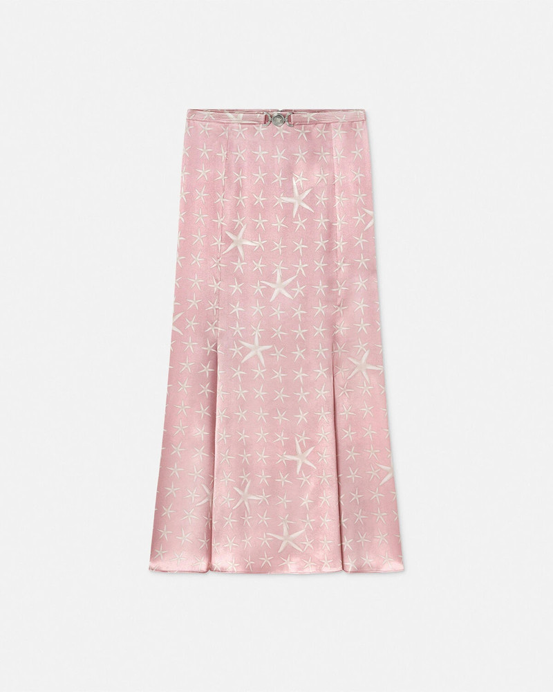 Stella Marina Flowing Silk Midi Skirt 1