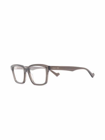 GUCCI rectangle-frame glasses outlook