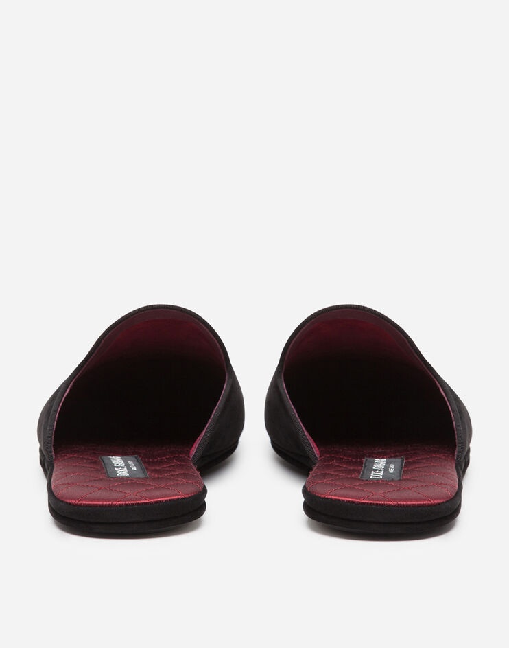 Suede slippers with crown emrboidery - 3