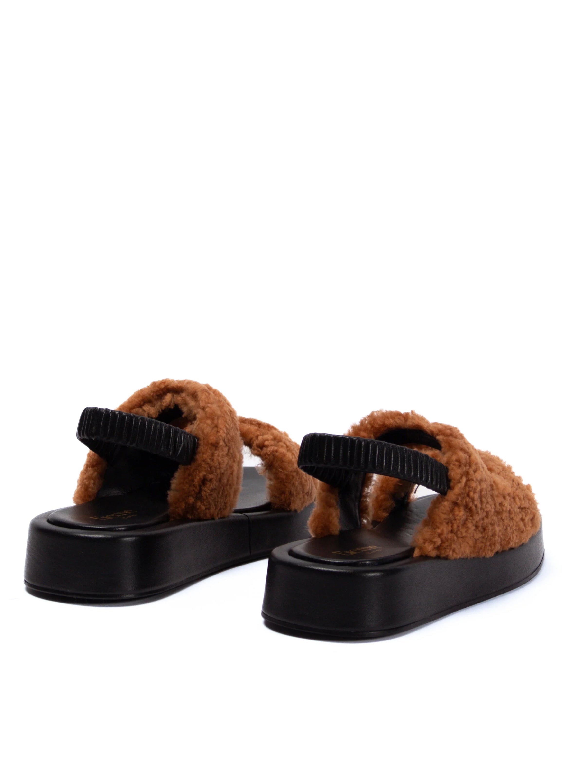 Gemini Shearling Slingback Teddy Caramel - 3