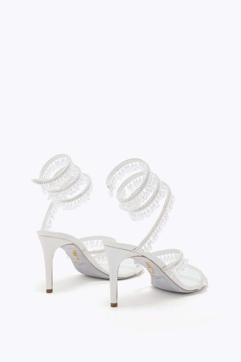 RENE CAOVILLA CHANDELIER WHITE SANDAL 80 outlook