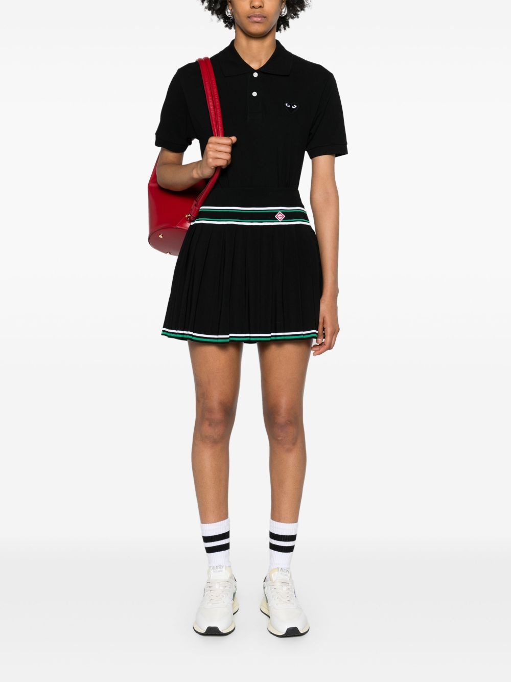 heart-patch cotton polo shirt - 3