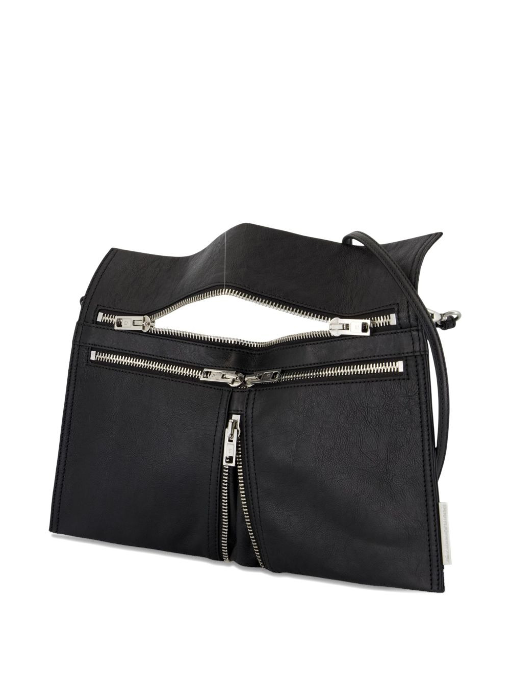 medium Geo leather zip-detail tote bag - 2