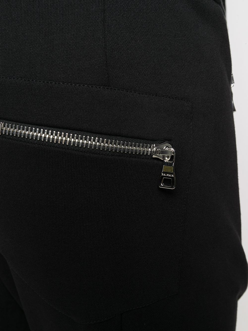 multi-pocket slim fit track pants - 5