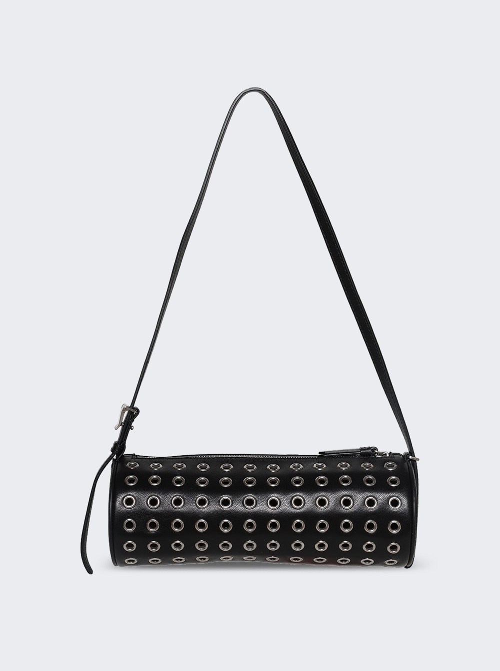 Silo Bag In Eyelet Covered Nappa Black - 5