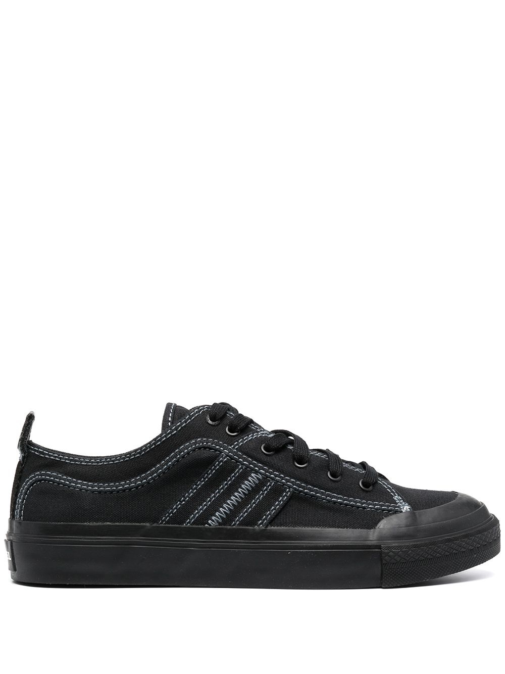 contrast stitching sneakers - 1