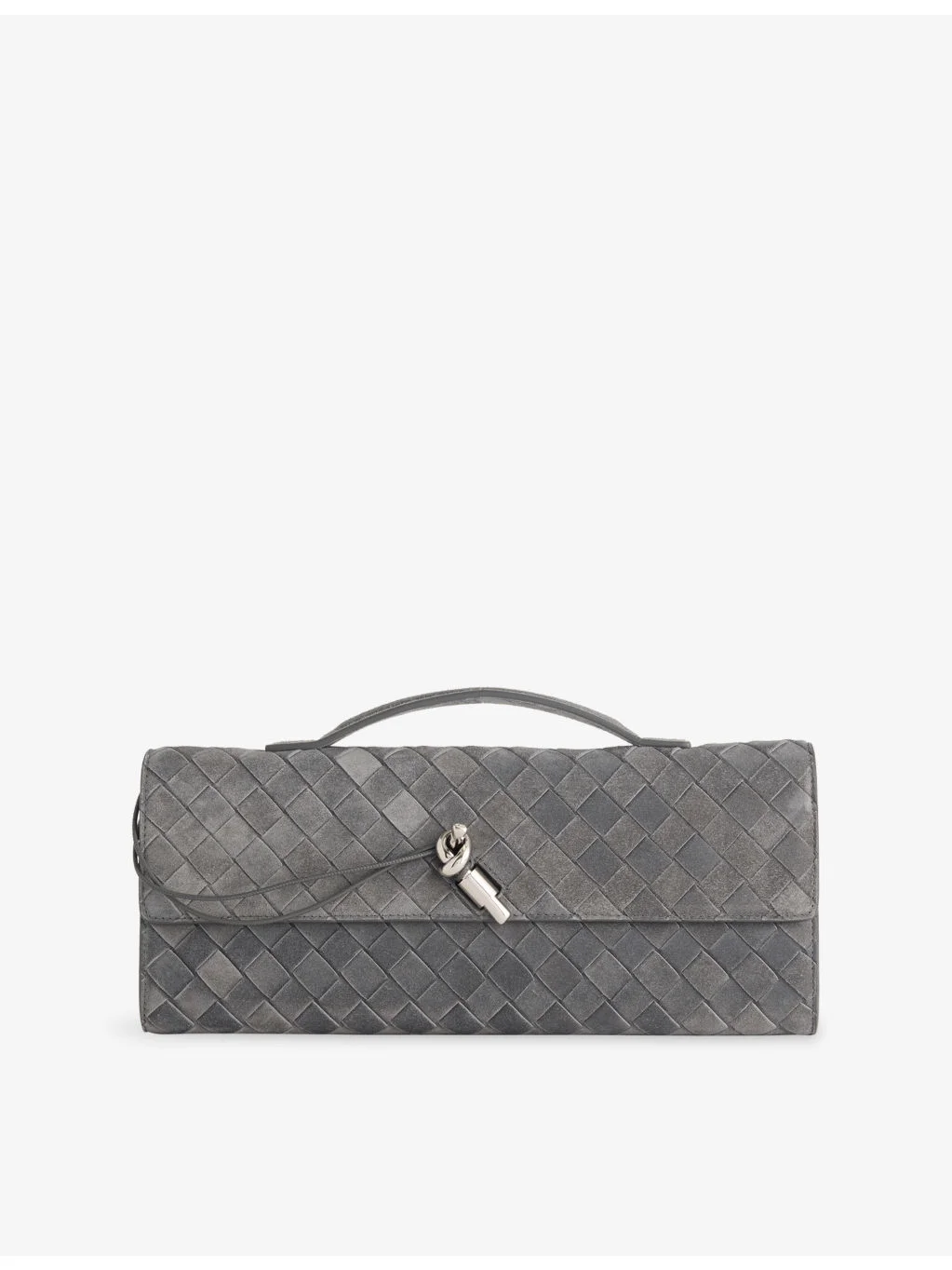Andiamo Intrecciato Leather Clutch Bag - 1