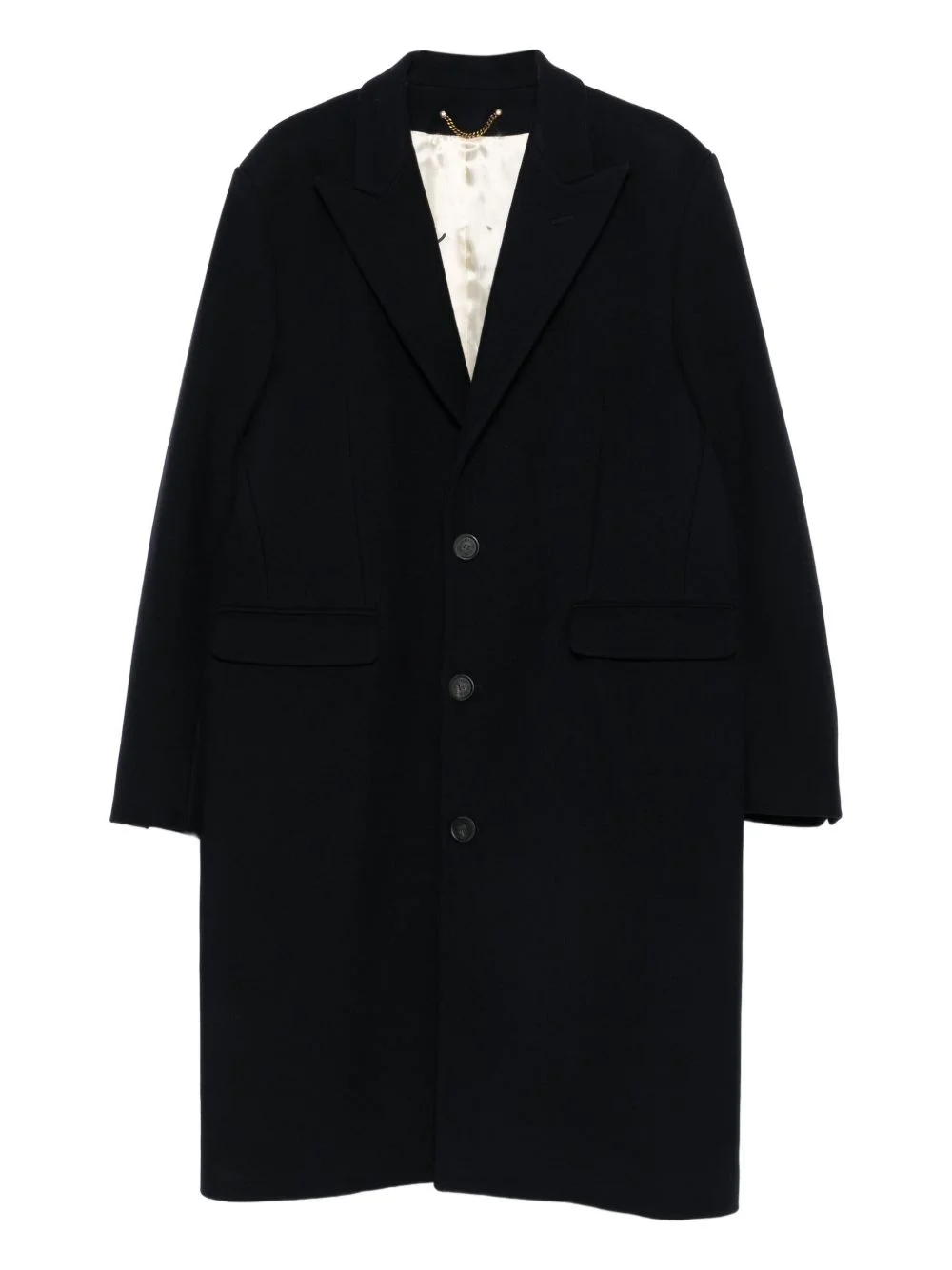 wool-blend button coat - 1