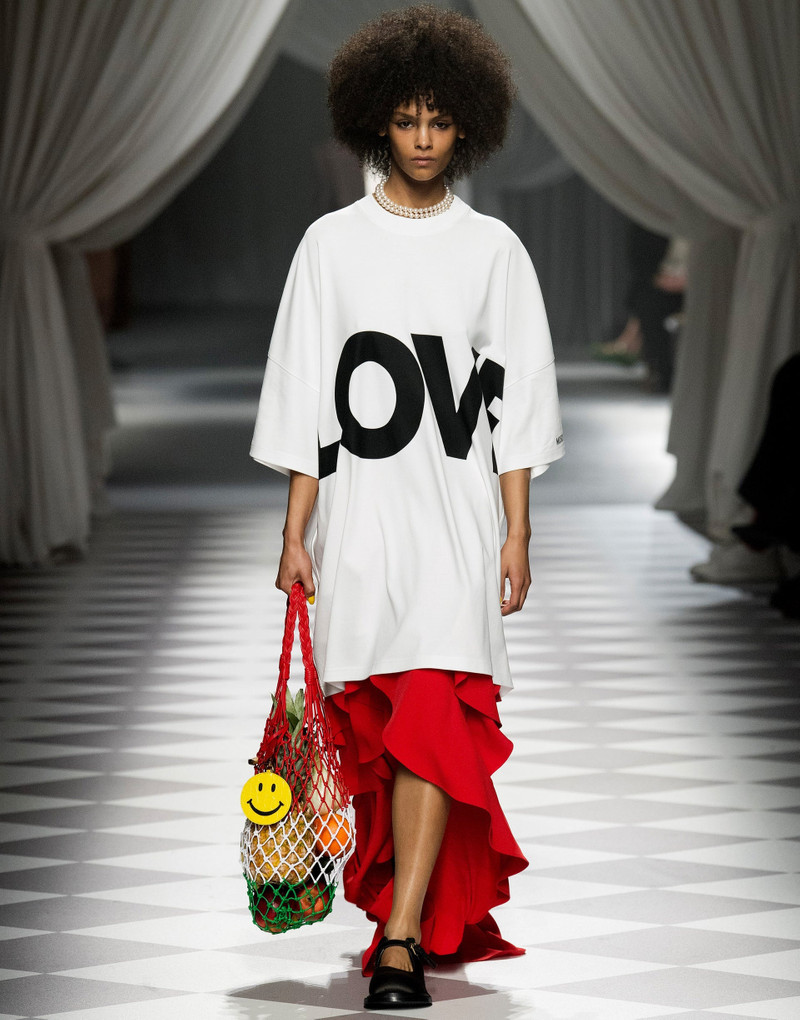 Moschino DRESS IN INTERLOCK COTTON LOVE outlook