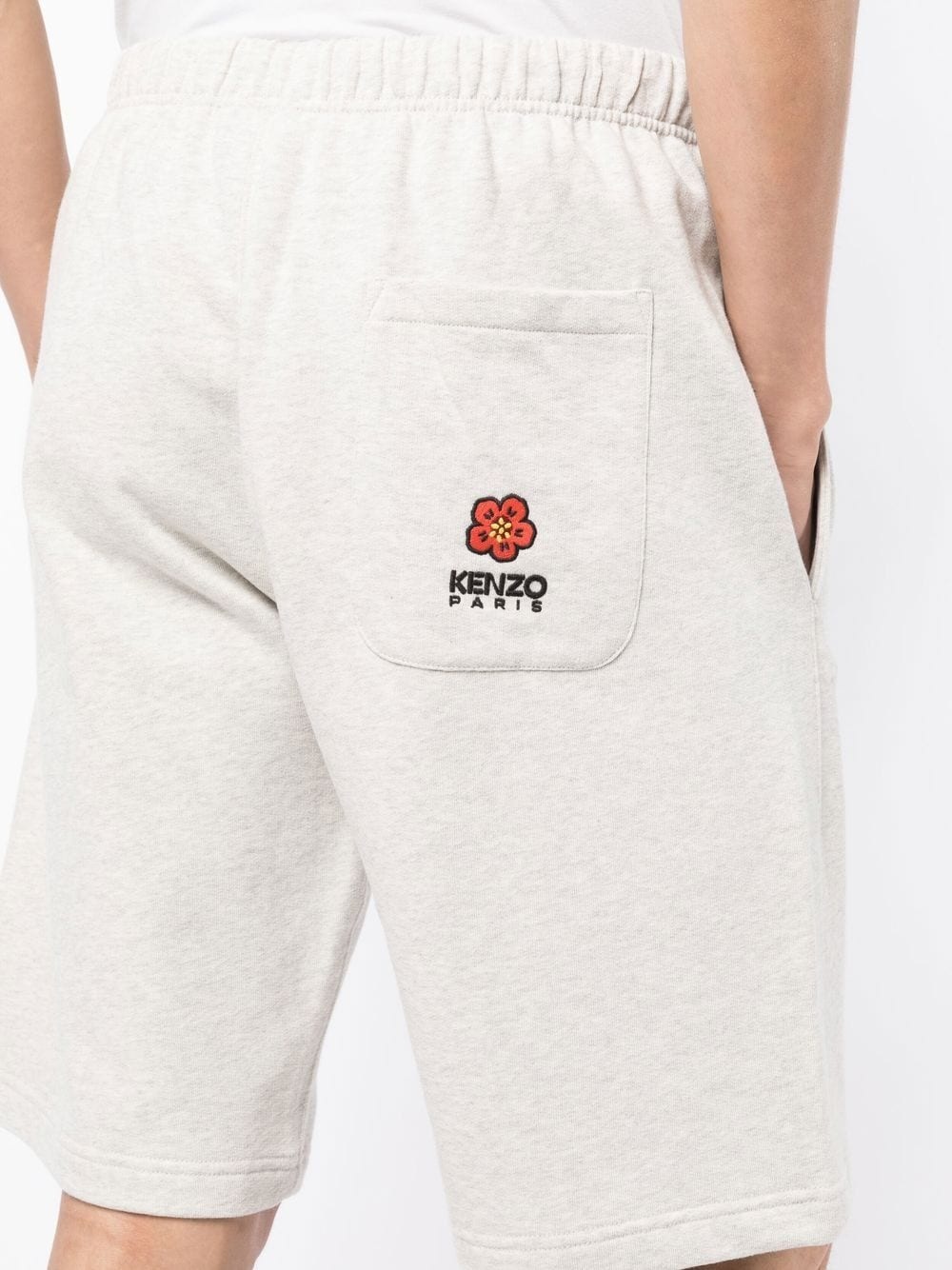 embroidered-logo track shorts - 5