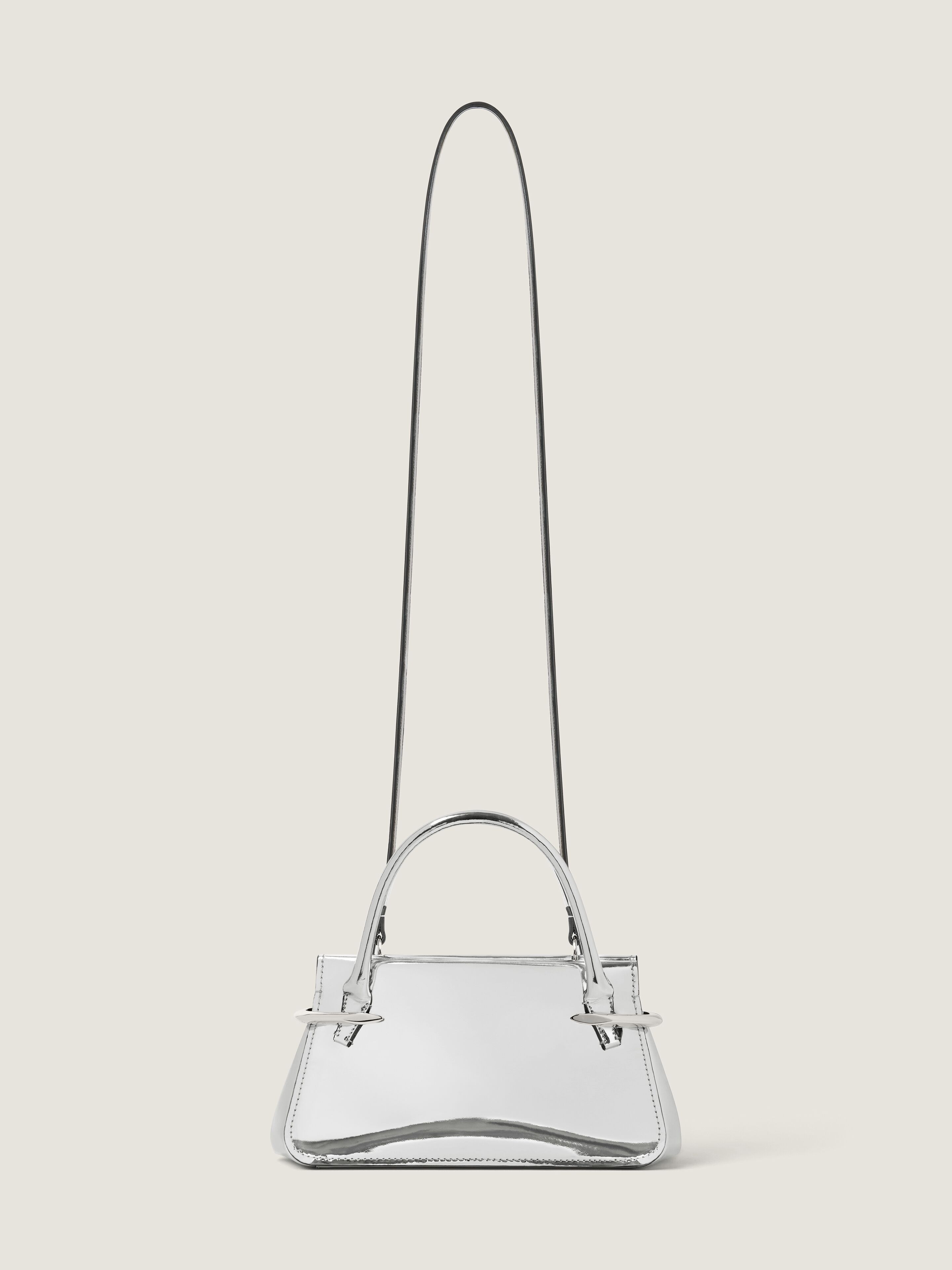 MINI PINCH BAG IN MIRROR EFFECT LEATHER - 4